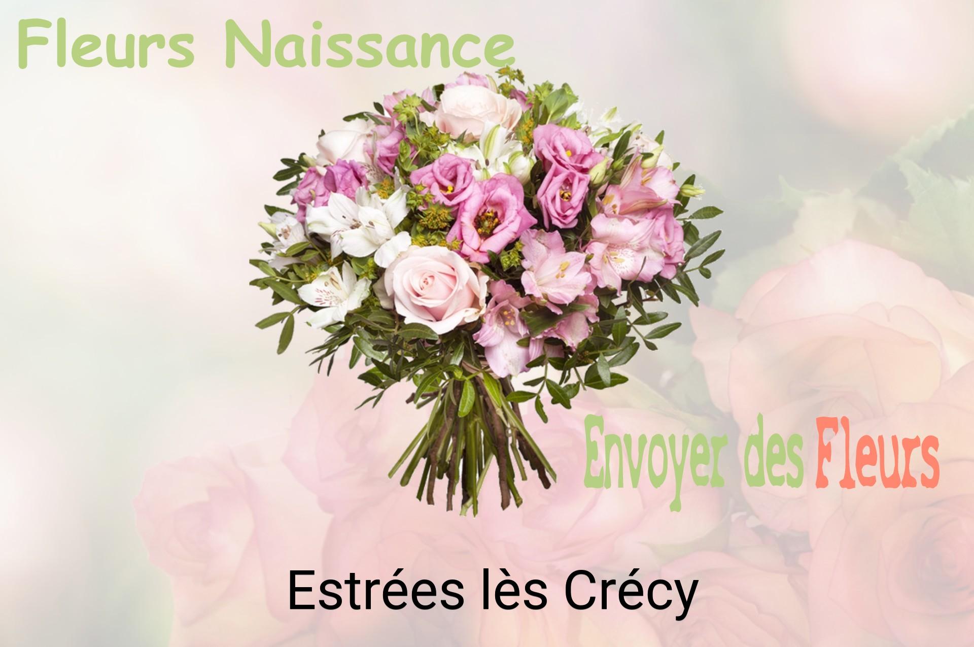 Bouquet de fleurs de naissance livré à Estrées-lès-Crécy