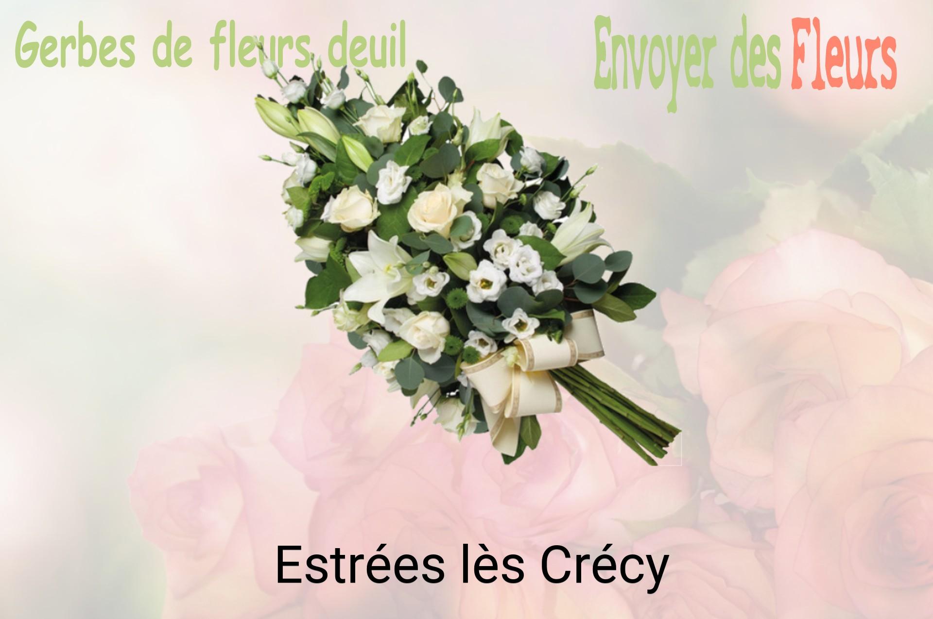 Gerbe de fleurs de deuil livrée à Estrées-lès-Crécy